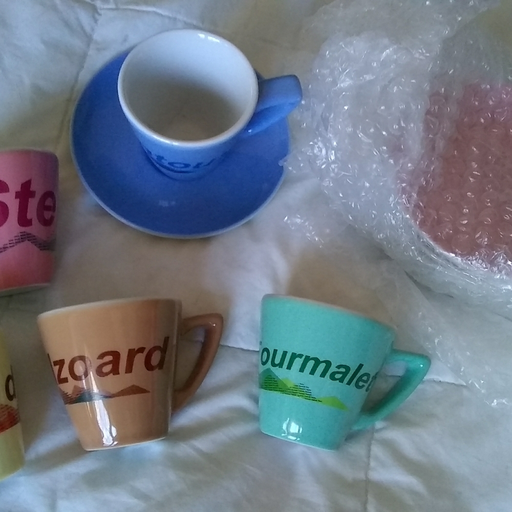 tea/coffee set matching saucers